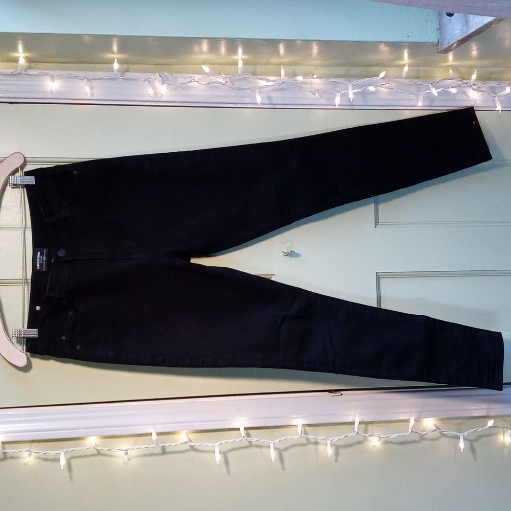 Women's Earnest Sewn Blake high rise jet black skinny jean 28